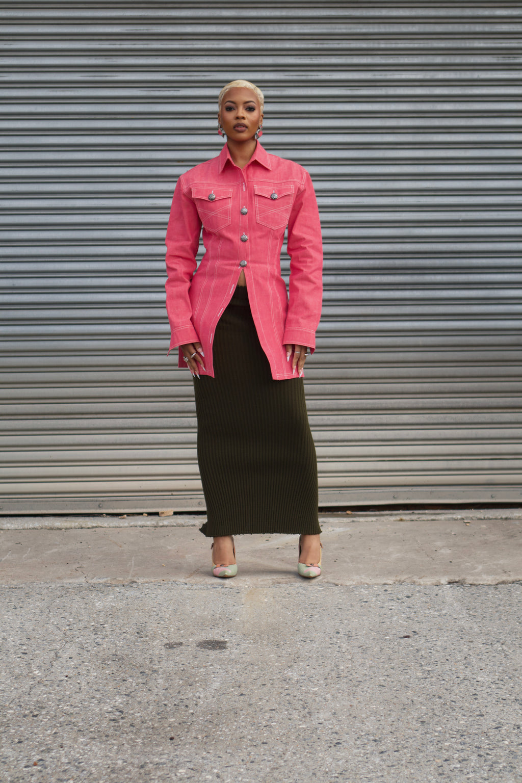 Oneka Denim Jacket Dress