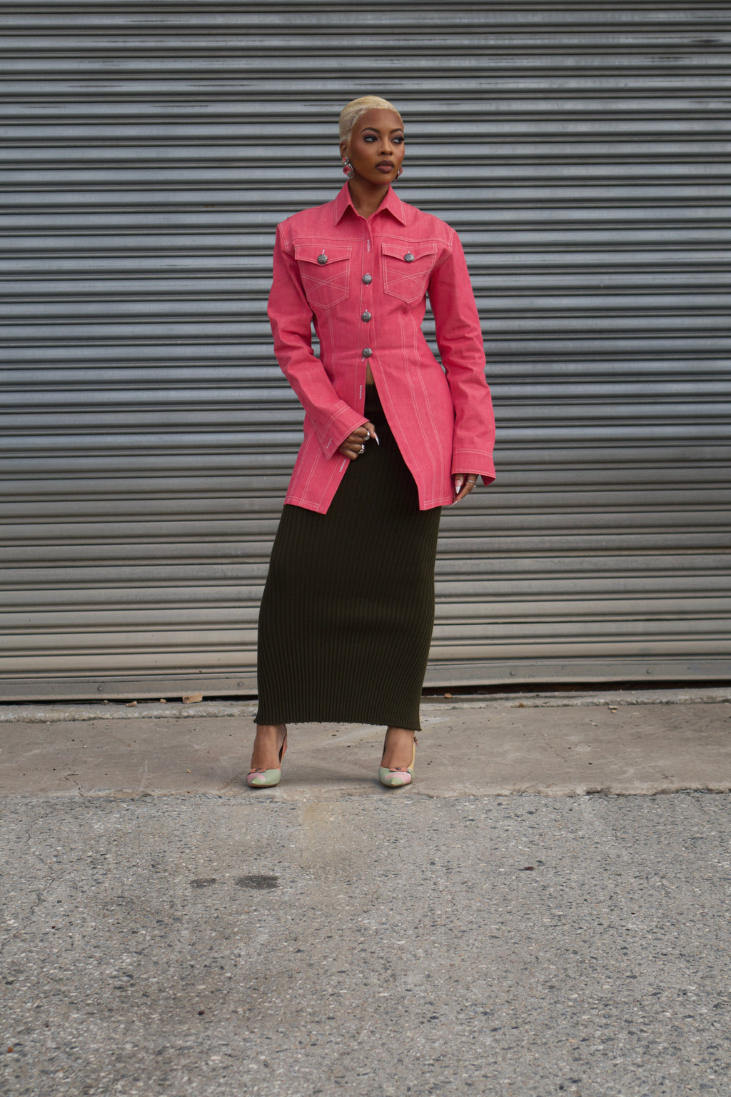 Oneka Denim Jacket Dress